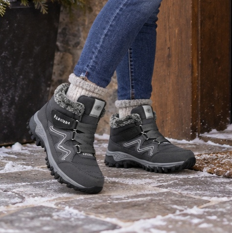 Cozywalk – Boots för kostkę z värmefoder i antypoślizgową podeszwą