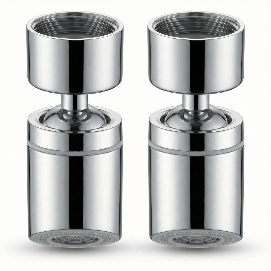 Flowtura - 360° obrotowy aerator för kranu z podwójnym strumieniem (2-pack)