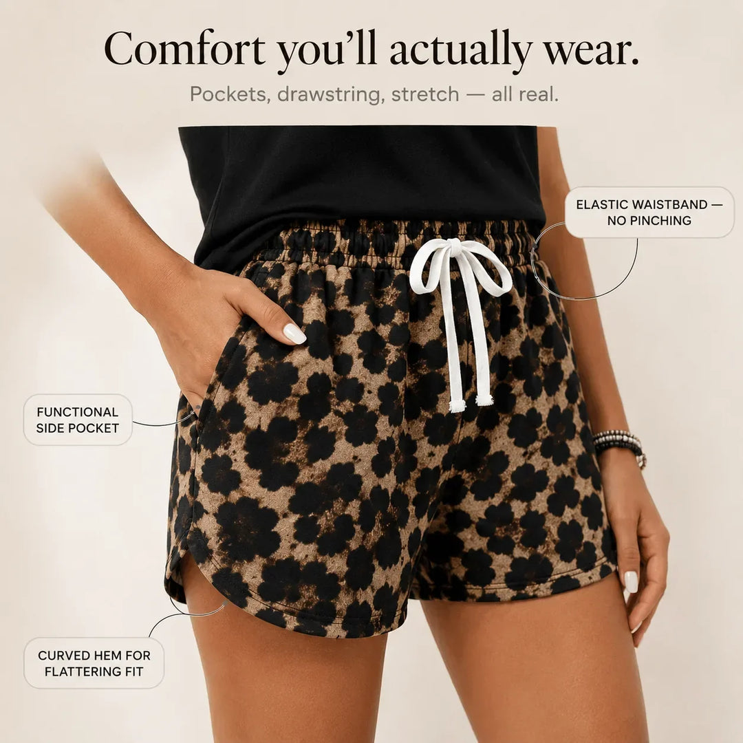 Lunella – Set dam: top på ramiączkach i shorts w print