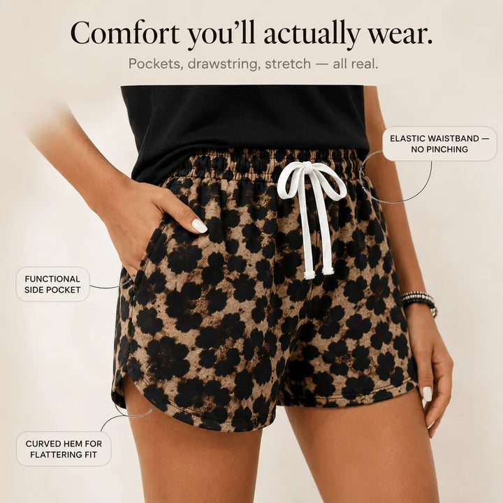 Lunella – Set dam: top på ramiączkach i shorts w print