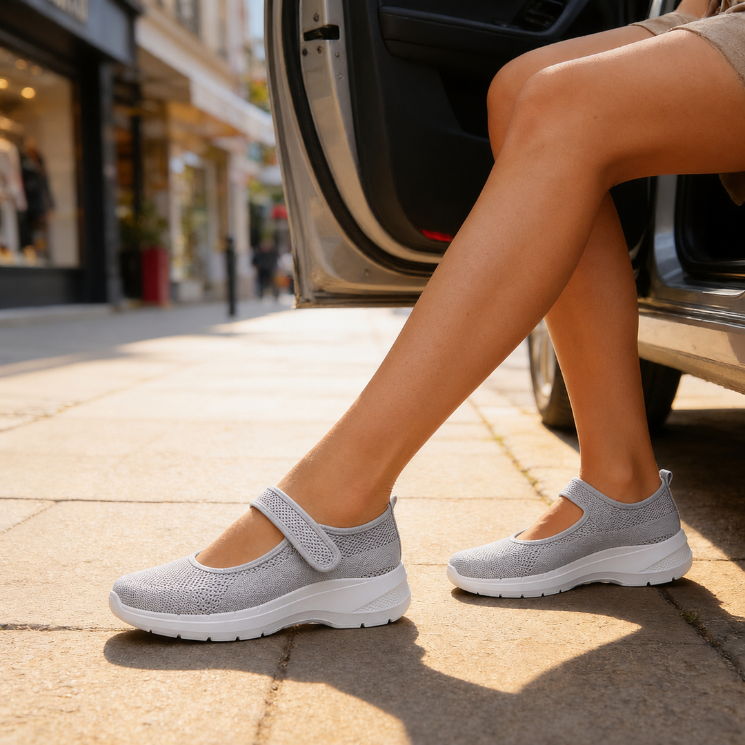 Elevana – Andningsbara sneakers z siateczki på regulowanym pasku