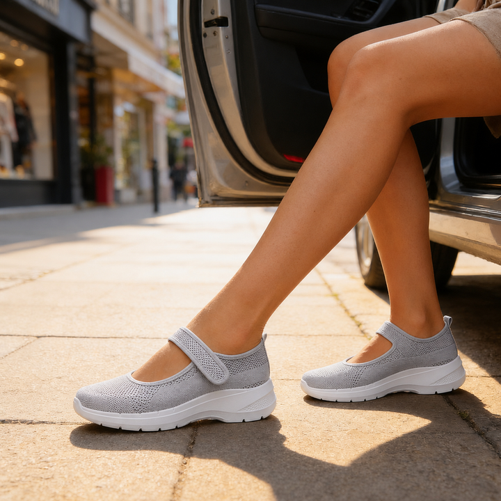 Elevana – Andningsbara sneakers z siateczki på regulowanym pasku