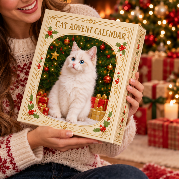 Jemioła Miau – 24 Akrylowe Ozdoby Świąteczne z Katter