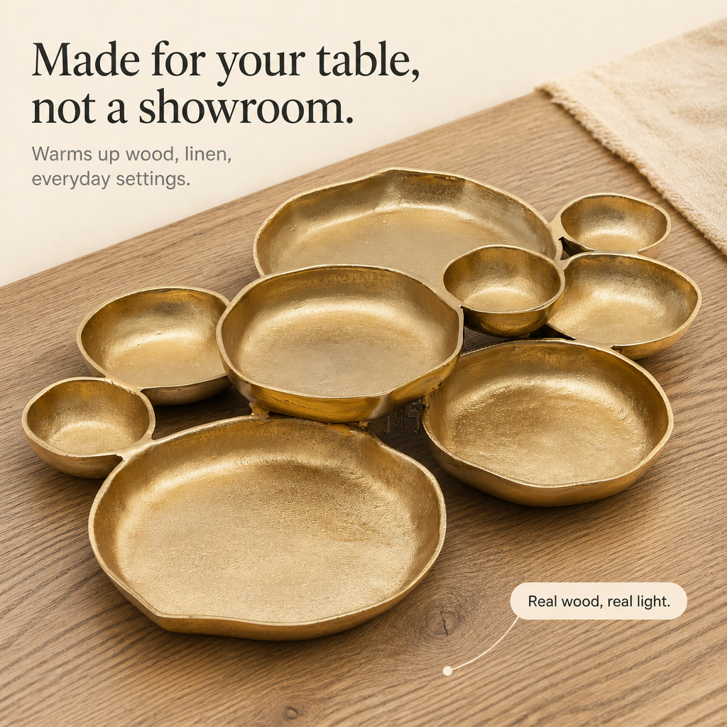 Clusterware – Dziesięciokomorowa Mosiężna Taca Serwisowa