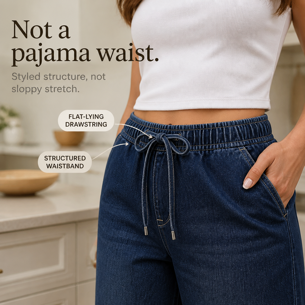 Wearbella – Justerbara Jeans Barrel w Luźnym Kroju