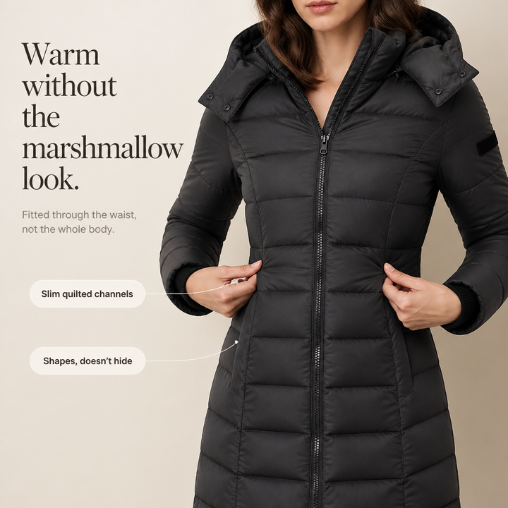 Wearbella – Wypełniona Puchowa Kurtka o Średniej Längd