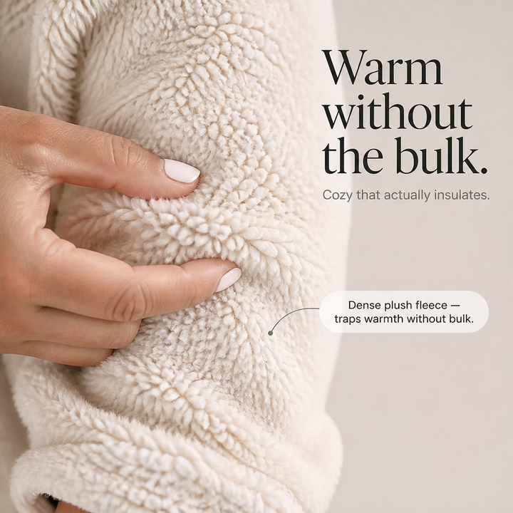 Wrapzo – OverStorlekd Half-Zip Fleece Pullover