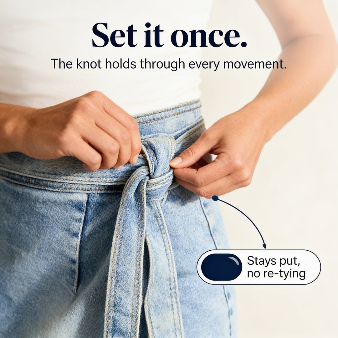 Trueline Denim – Kjol midi z regulowanym wiązaniem w midja