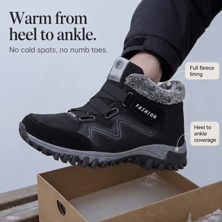 Cozywalk – Boots för kostkę z värmefoder i antypoślizgową podeszwą