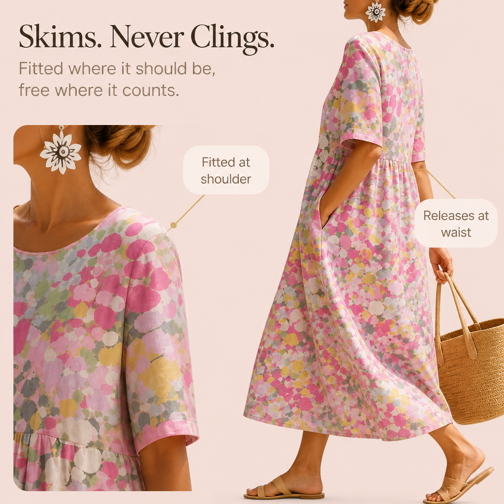 Wearbella – Midi Klänning, Som Zakrywa Ręce, Aldrig Inte Przegrzewa