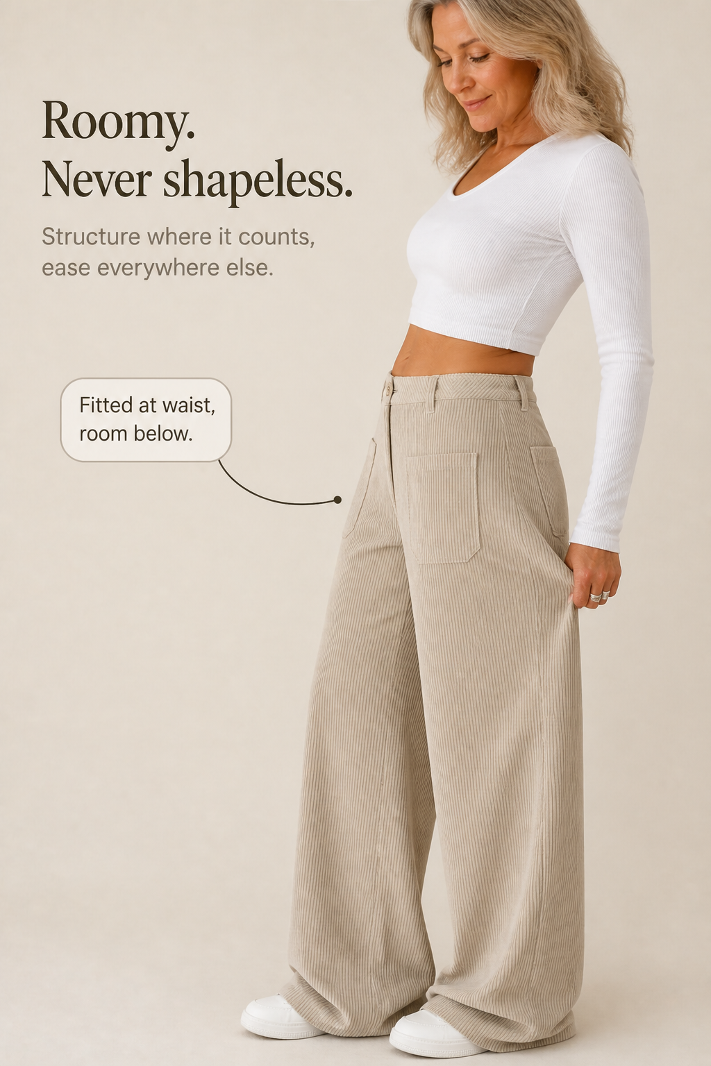 Wearbella – Byxor z vida ben z kieszeniami