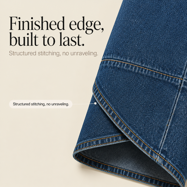 Verlace – Asymetryczne jeans z vida ben i finish på krokach