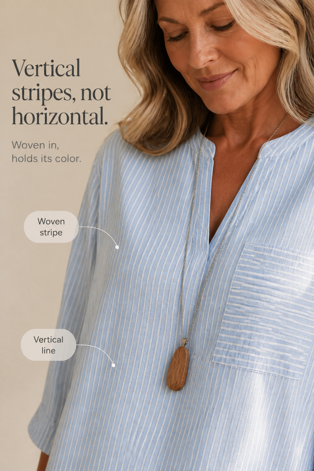 Wearbella – Asymetryczna blus z urringning w v-ringning i band