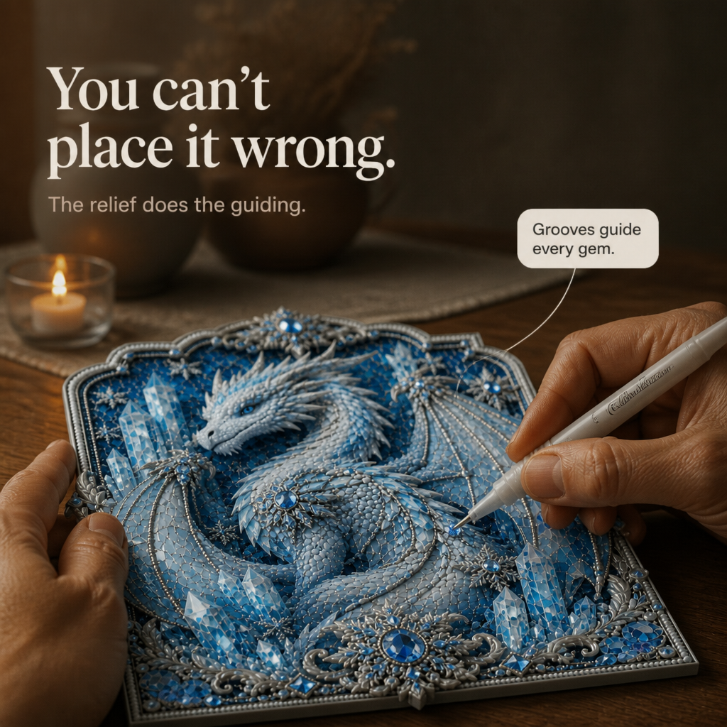 Dragonelle – Set för Sztuki Diamentowej z Kristall Smokiem 3D