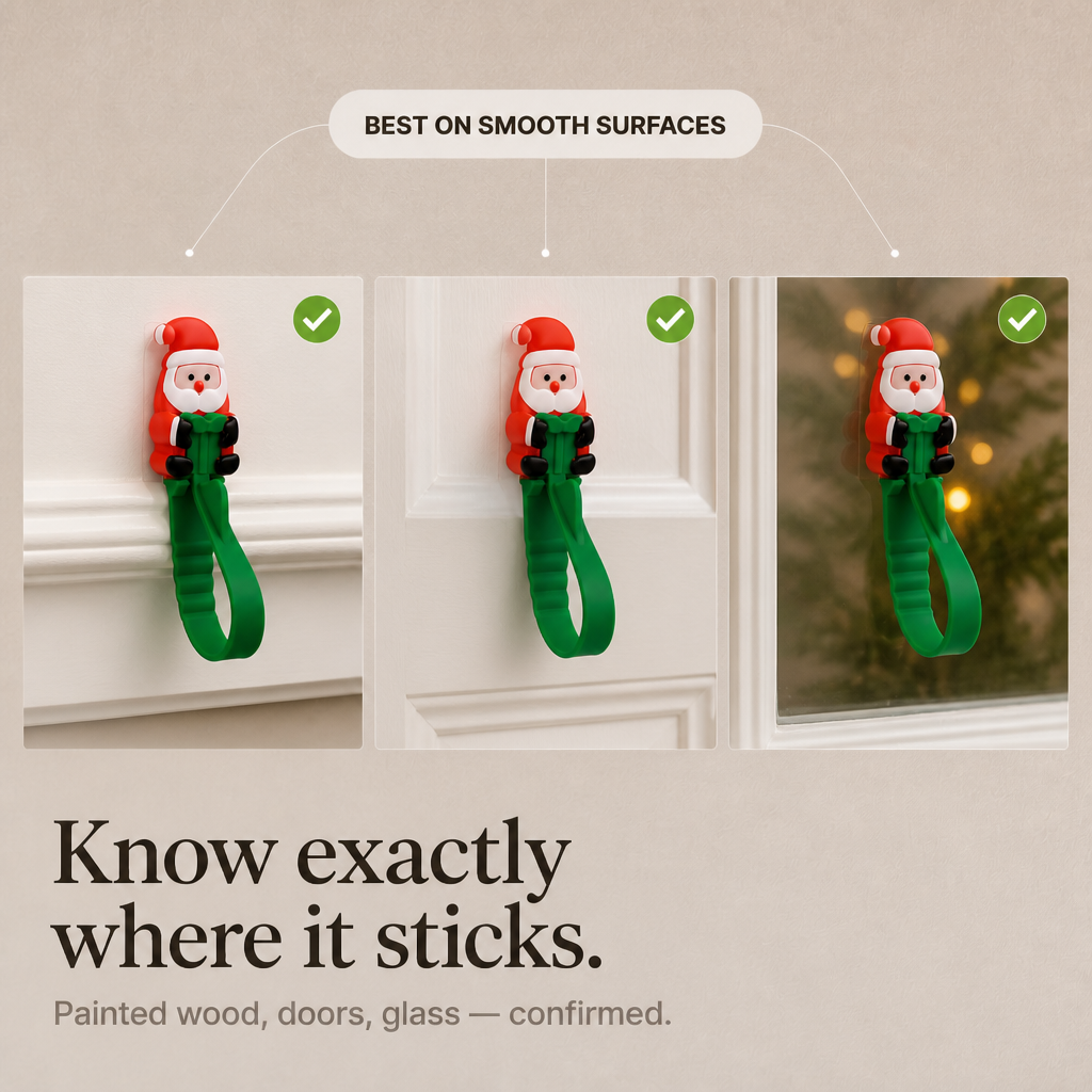 Santa Snaps – Klejące haczyki i form av Świętego Mikołaja