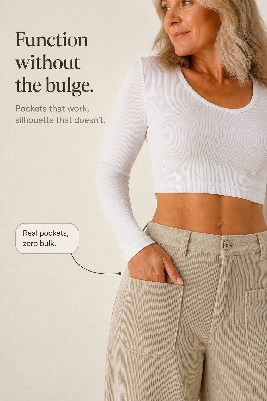 Wearbella – Byxor z vida ben z kieszeniami