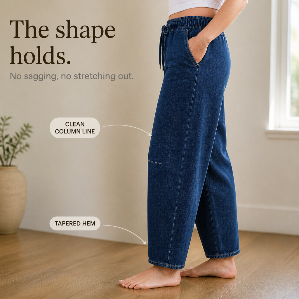 Wearbella – Justerbara Jeans Barrel w Luźnym Kroju