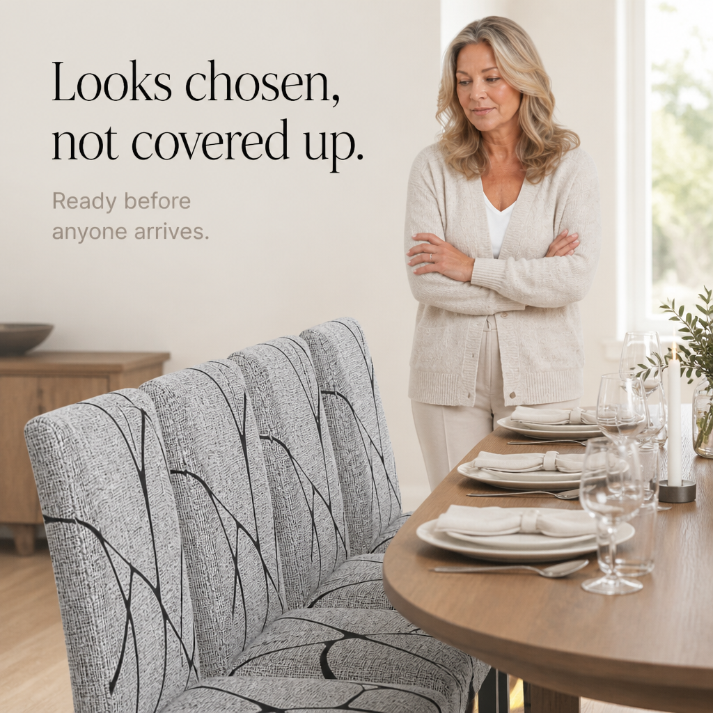 Snugchair – Elastisk överdrag på krzesło jadalniane