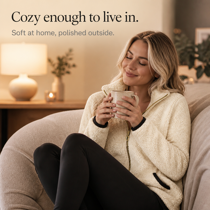 Cozyline – Kurtka z podwójnej lager z wyglądem polaru