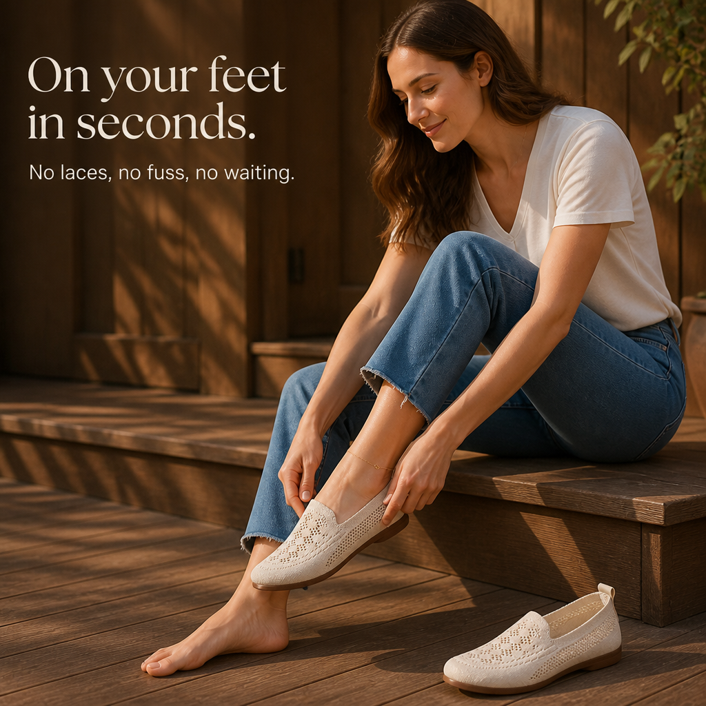 Widloom – Sneakers Slip-On z Szerokim Tå