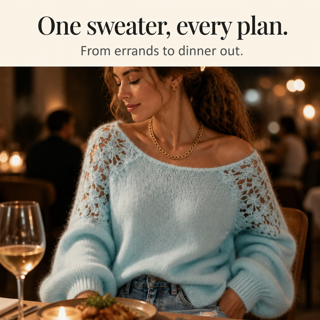 Wearbella – Tröja w koronkowym stilu, som ser ut elegant, a inte zwyczajnie