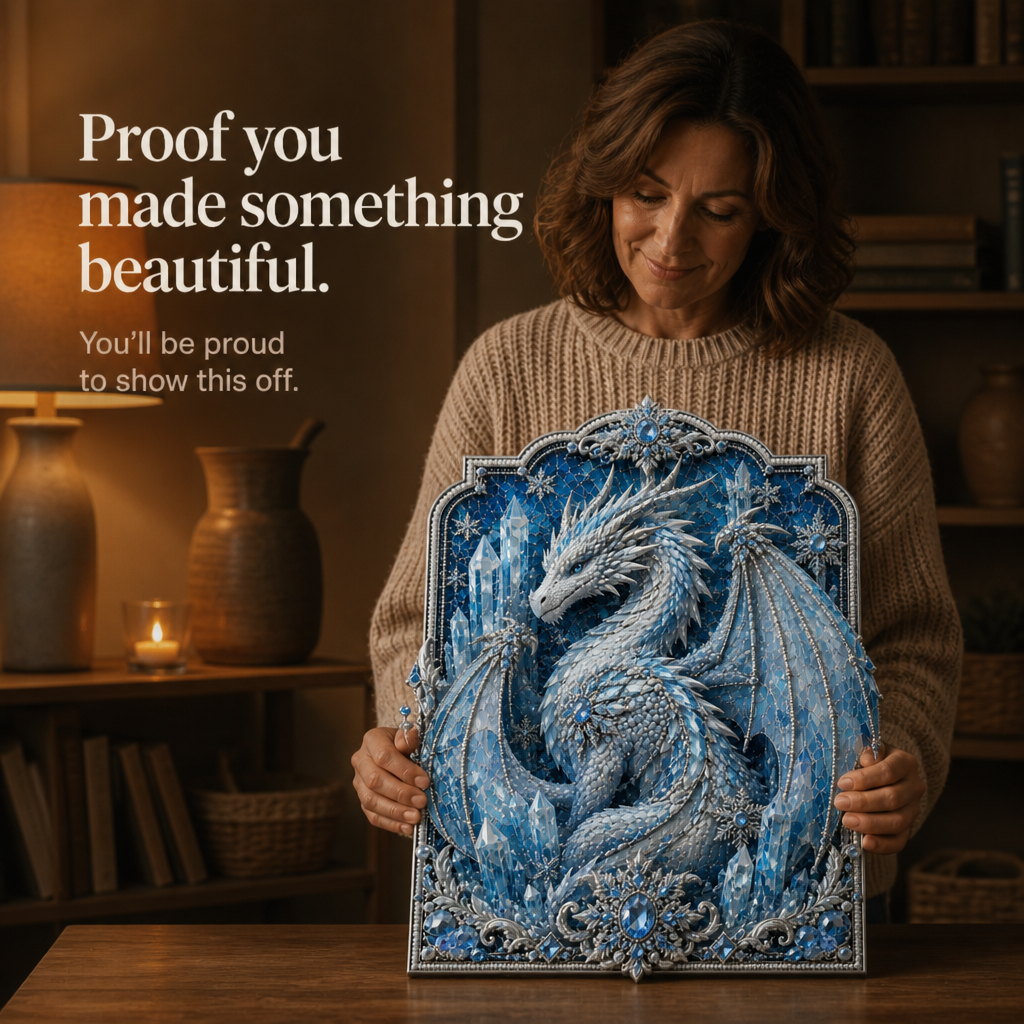 Dragonelle – Set för Sztuki Diamentowej z Kristall Smokiem 3D