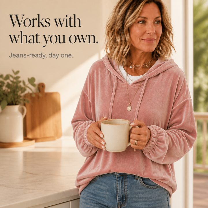 Wearbella – Lös tröja z falbaniastymi mankietami z weluru