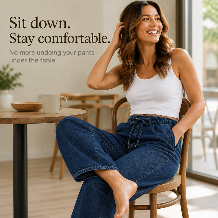 Wearbella – Justerbara Jeans Barrel w Luźnym Kroju