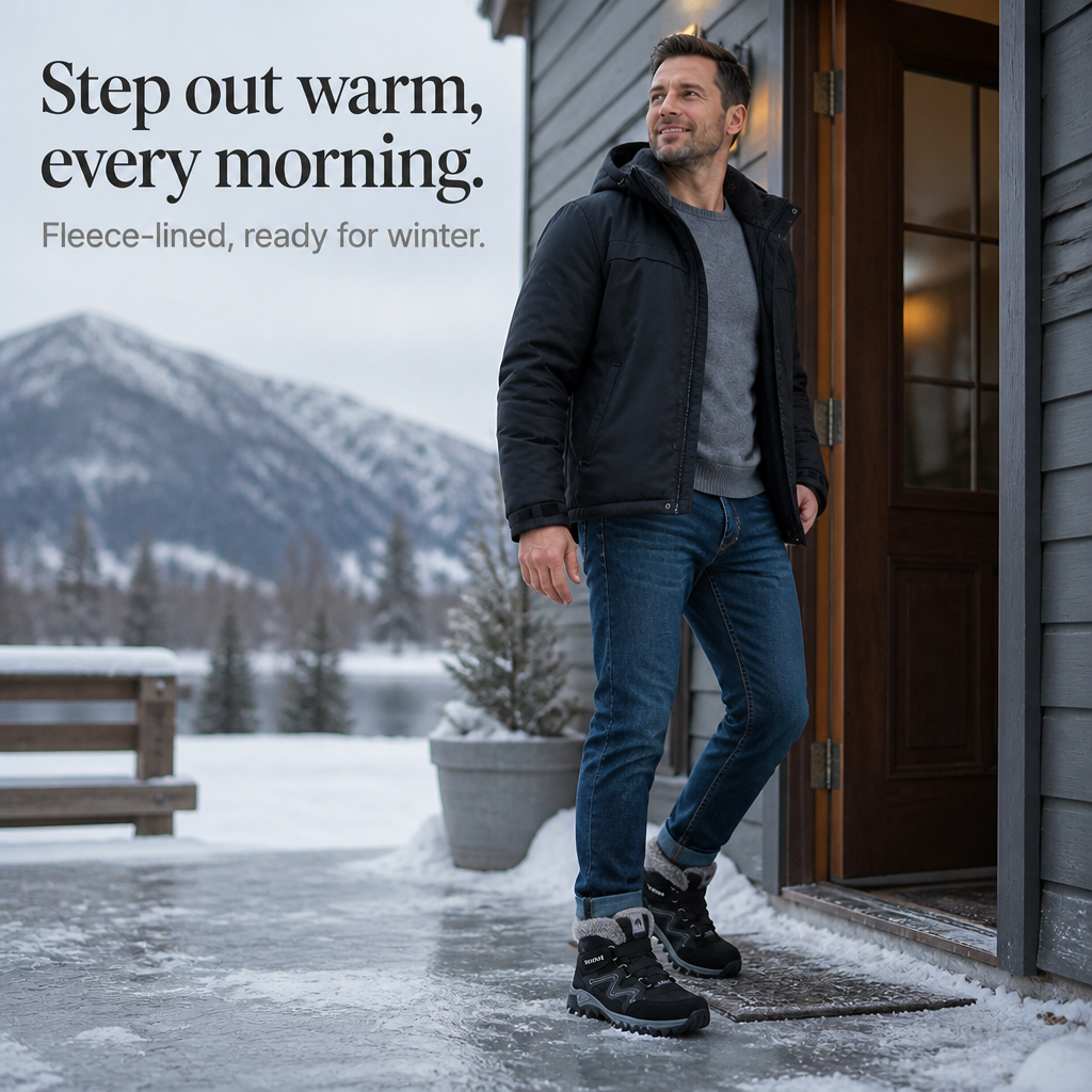 Cozywalk – Boots för kostkę z värmefoder i antypoślizgową podeszwą