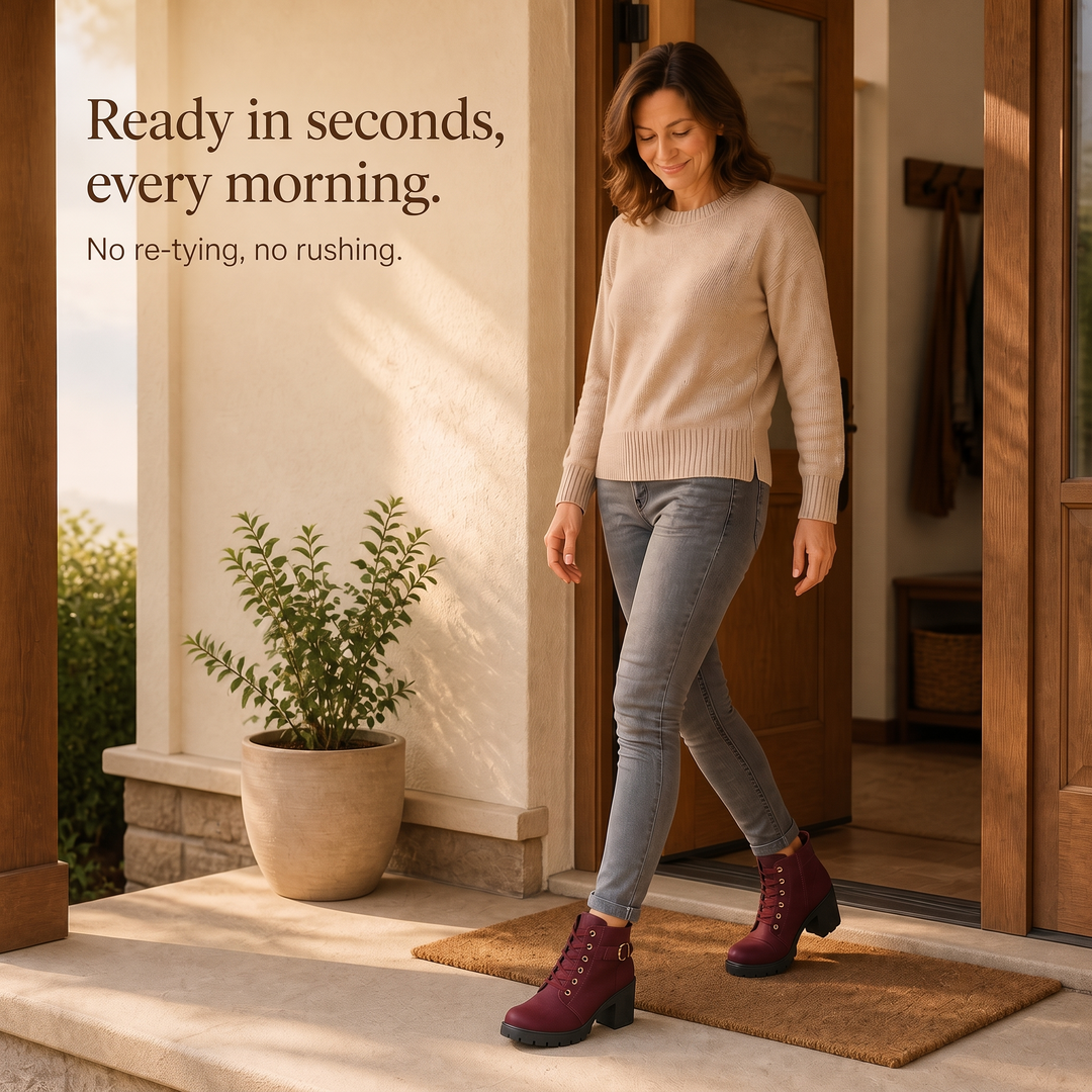 Buckle &amp; Bold – Boots med klack z wiązaniem