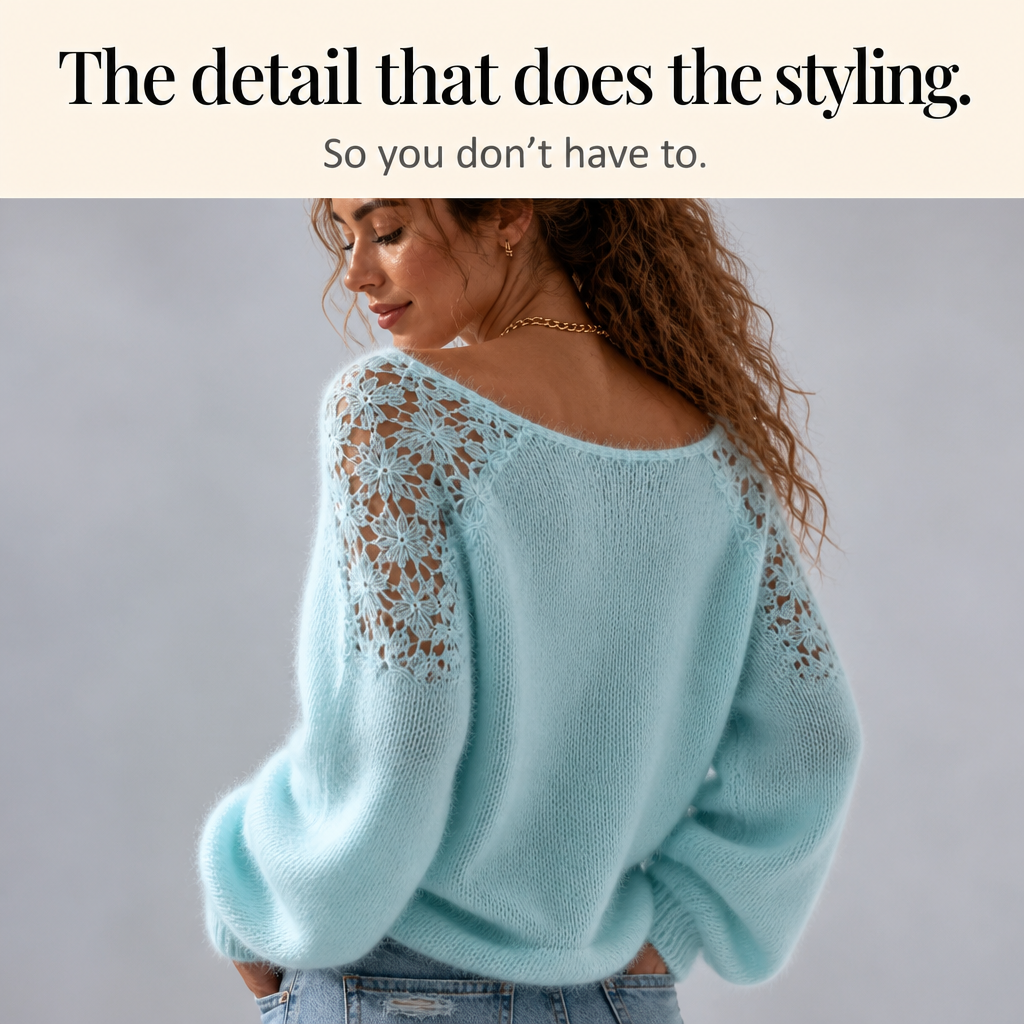 Wearbella – Tröja w koronkowym stilu, som ser ut elegant, a inte zwyczajnie