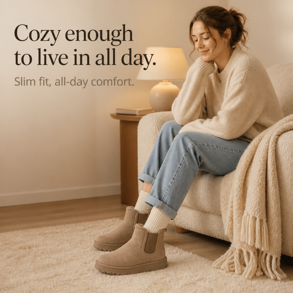 Cozywalk – Vinter Skor Slip-On med foder
