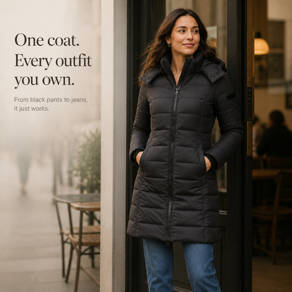 Wearbella – Wypełniona Puchowa Kurtka o Średniej Längd
