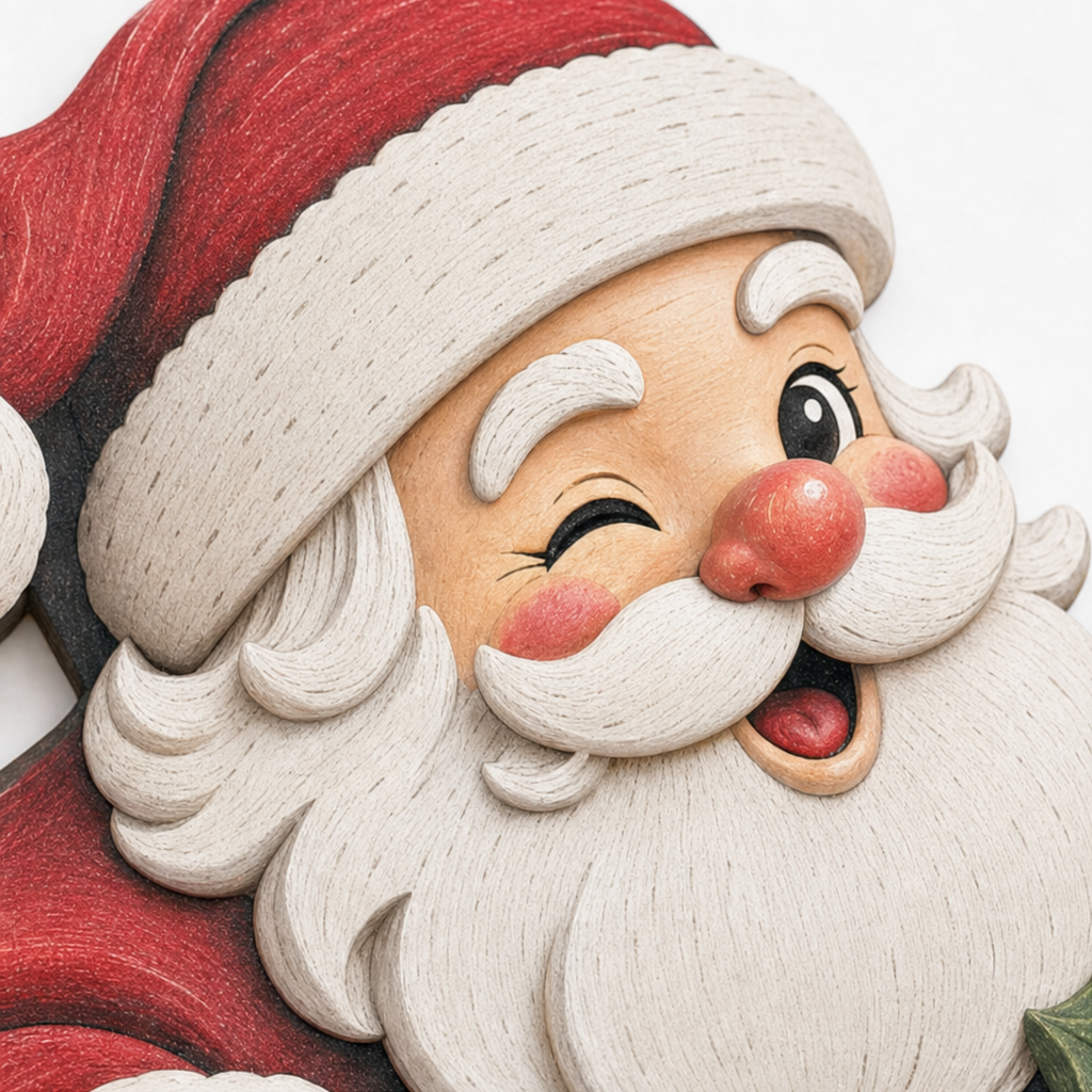 Peekaboo Noel – Dekoracja narożna drzwi świątecznych