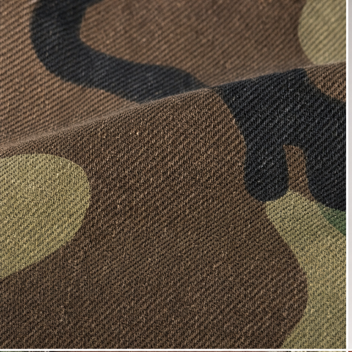 Camo Muse – Retro Kamuflażowe Jeansy z Vida ben