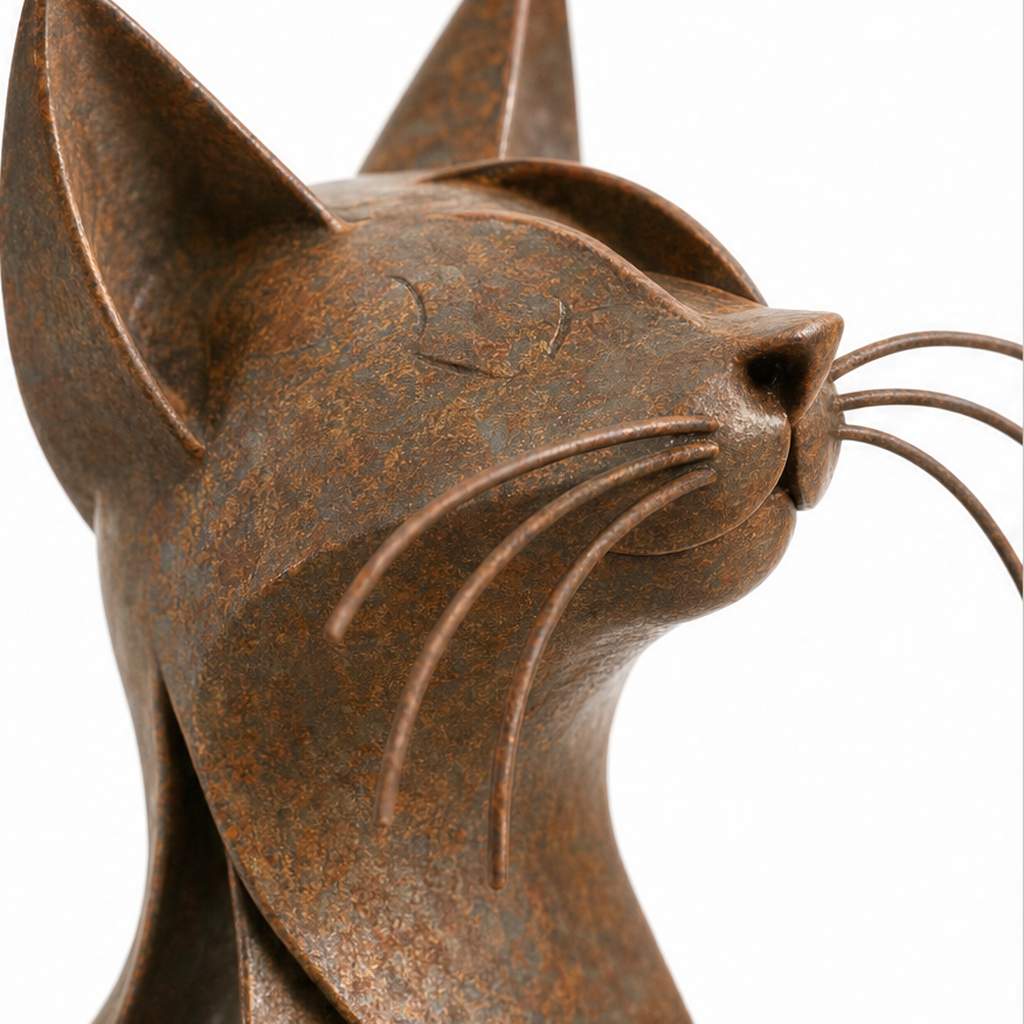 Maine &amp; Muse – Figurka metalicznego katt rasy Maine Coon