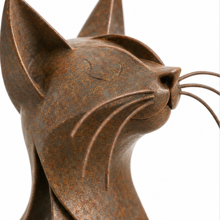 Maine &amp; Muse – Figurka metalicznego katt rasy Maine Coon