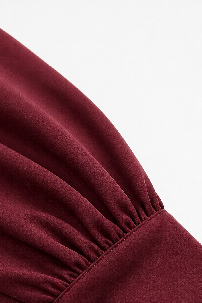 Wearbella – Set bluzki z ärm biskupa i szerokich byxor