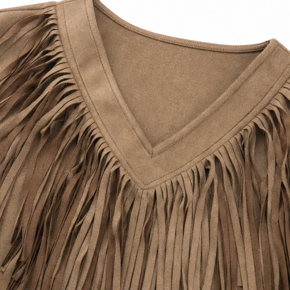 Vela Fringe – Top z frędzlami i form av litery V