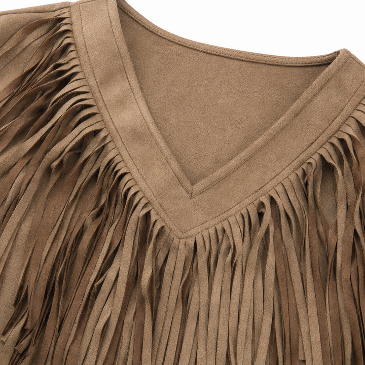 Vela Fringe – Top z frędzlami i form av litery V