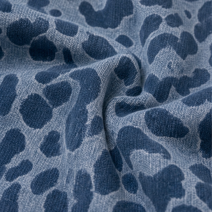 Wearluxe – Tröja z kapturem z nadrukiem w leopardmönster