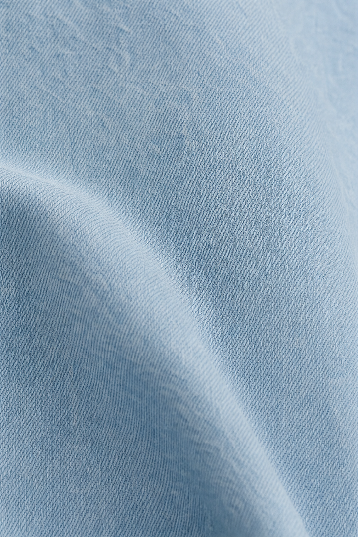 Wearbella – Przesadnie Stor, Mjuk Skjorta z Dżinsu Chambray