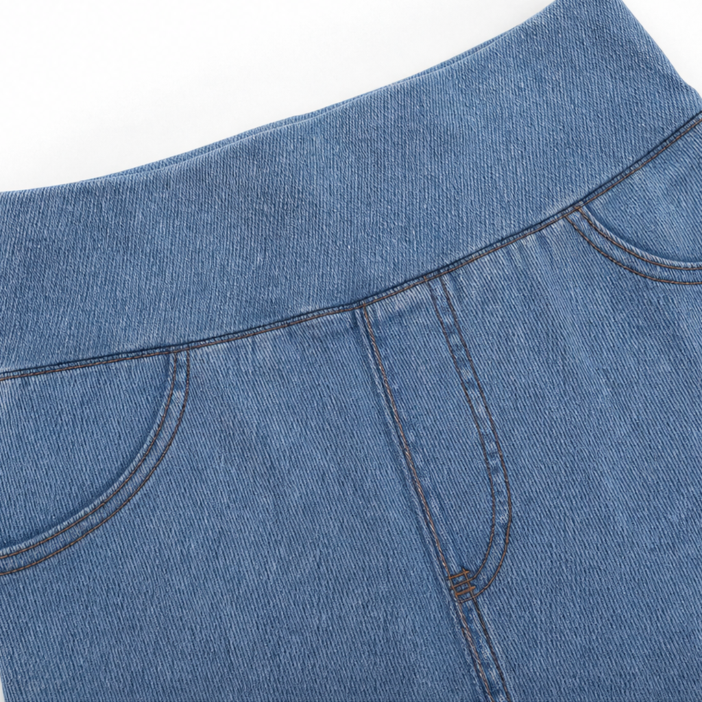 Slimwaist – Jeansy o hög stanie i zwężanych nogawkach