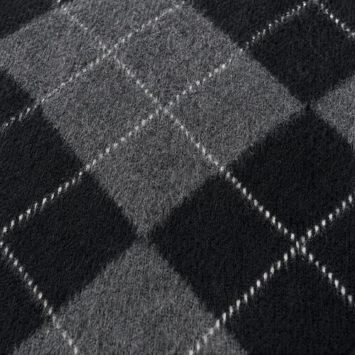 Argyline – Set swetra i kjol z hög urringning w mönster argyle
