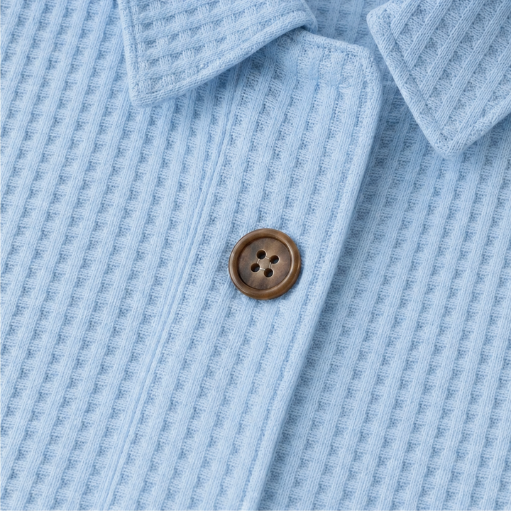 Draperly – Blus z asymetrycznym dołem w utseende dzianiny waflowej