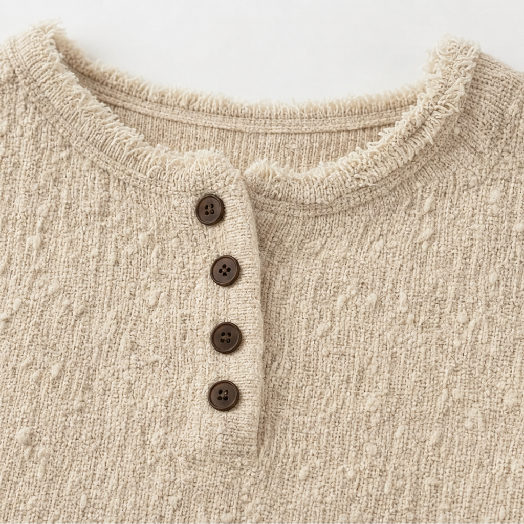 Marlwick – Tröja Henley z Grubej Dzianiny