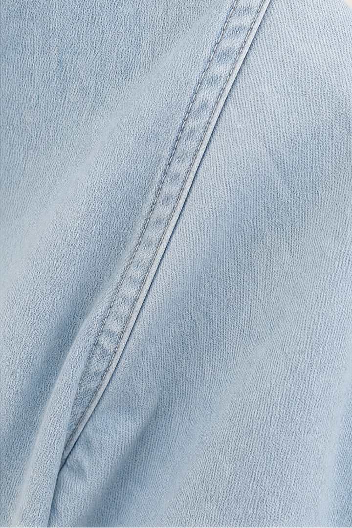 Wearbella – Przesadnie Stor, Mjuk Skjorta z Dżinsu Chambray