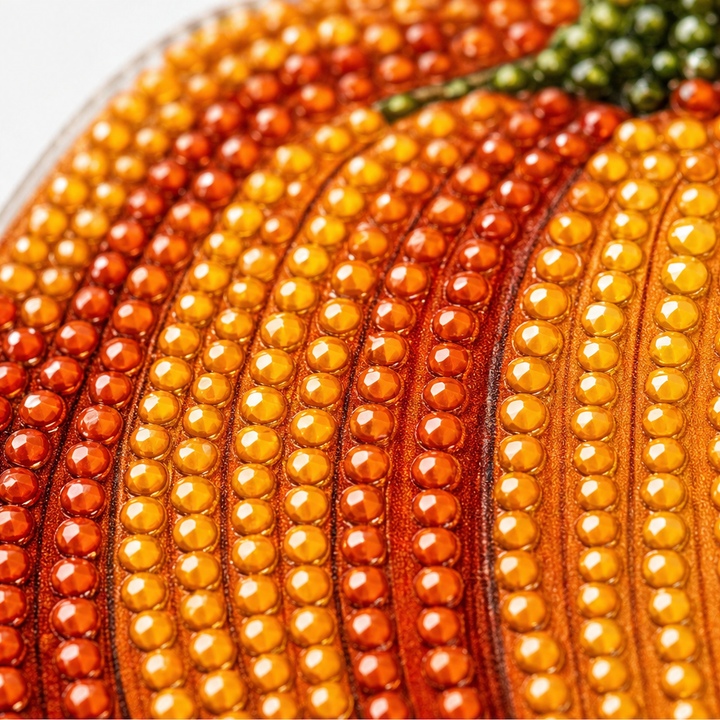 Glimmerwreath – Set för malowania diamentowego z dynią i kwiatami