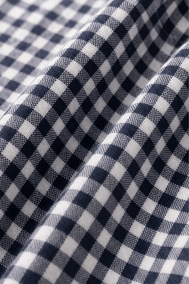 Blockline – Lös blus w kratę typu patchwork