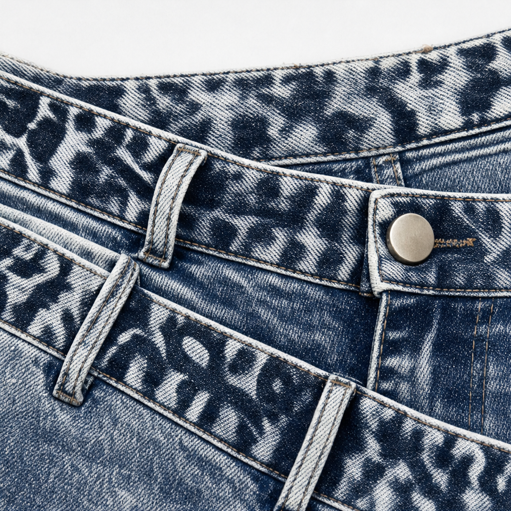 Wearlyn – Asymetryczne jeans z vida ben i wiązaniem w midja